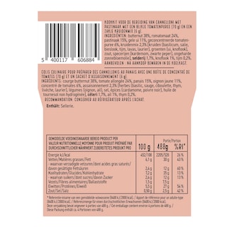 Delhaize | Boîte de repas | Canneloni | Panais 