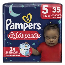 Pampers | Baby Dry Pants | Culottes de Nuit | Taille 5 35 pc
