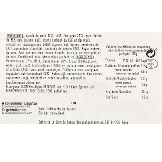 Delhaize | Boudins | Blanc | Fois gras | Upignac 