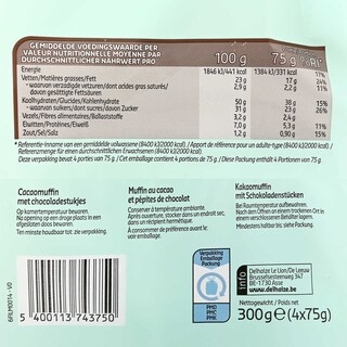 Delhaize | Muffins | Chocolat 300 gr