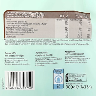 Delhaize | Muffins | Chocolade 300 gr