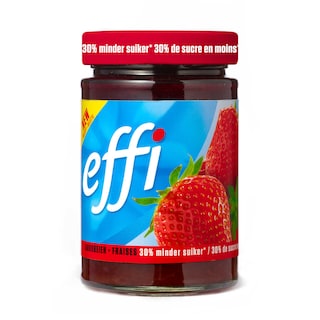 Effi | Confituur | Aardbeien | 30% minder suiker 