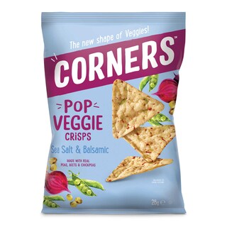 Corners | Pop Veggie | Chips | Salt & Balsamic 