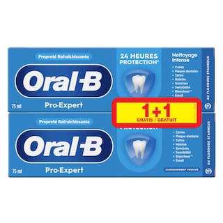 Oral-B | Dentifrice |  Pro expert | Deep clean 2 x 7,5 cl
