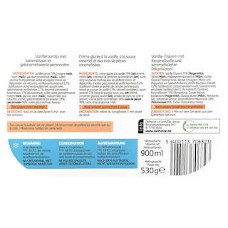 Delhaize | Crème glacée | Vanille | Pecan 