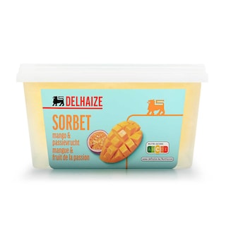 Delhaize | Sorbet | Mangue | Fruit de la passion 