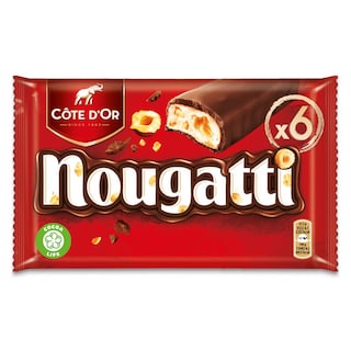 Côte d'Or | Nougatti | Chocolat | Nougat | 6 Barres 