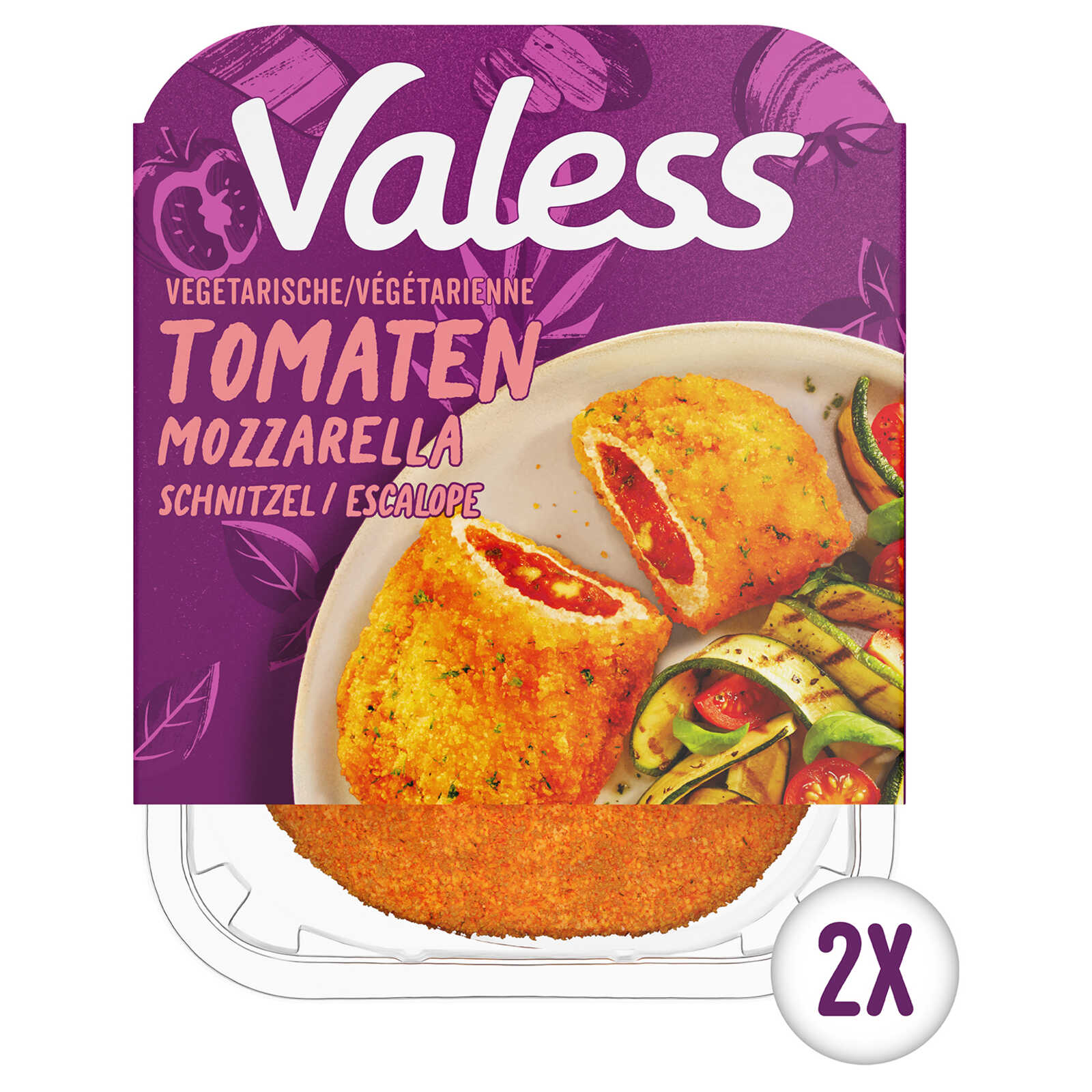 Valess Schnitzel | Tomaat Mozarella | Veggie