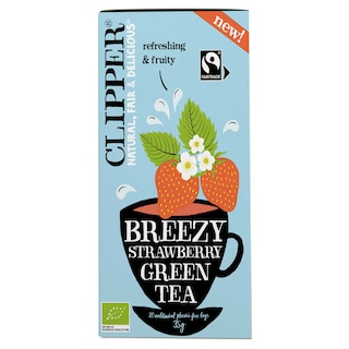 Clipper | Thé | Vert | Breezy | Fraise | Ft | Bio 35 gr