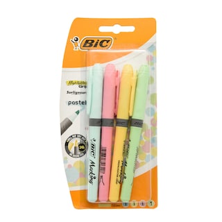 Bic | Markeerstift pastel | 4st 