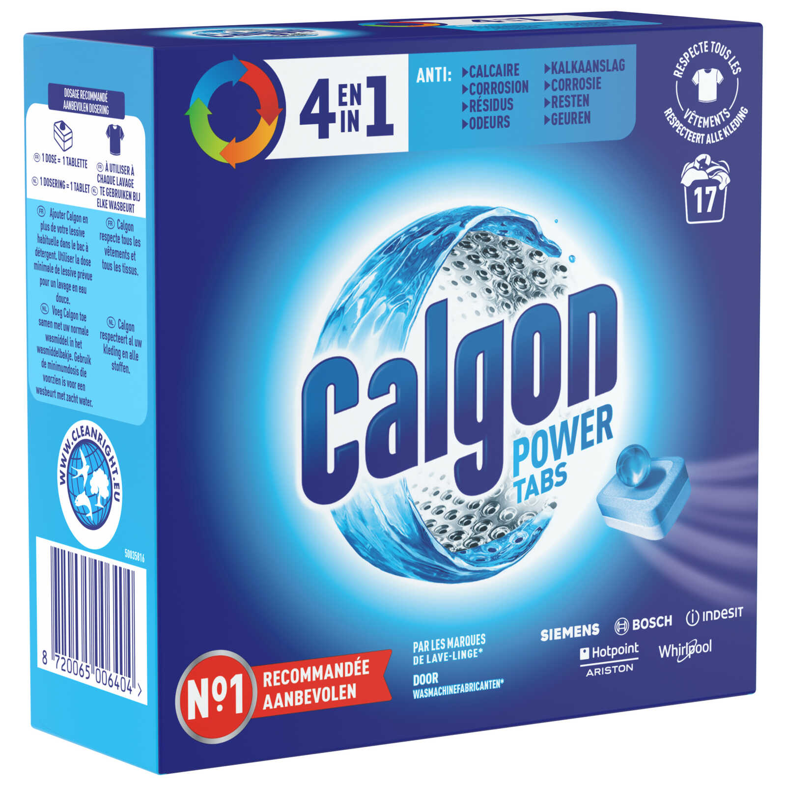 Calgon | Tabs | 4In1 | 17 st | Delhaize