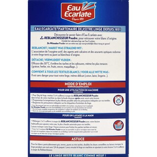 Eau Ecarlate | Le reblanchisseur 