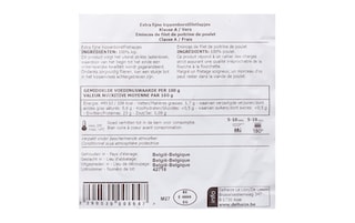 Delhaize | Aguillettes | Poulet | Extra-fin +/- 400 gr