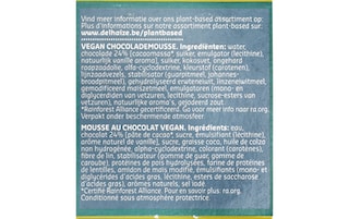 Delhaize | Plant-Based | Mousse | Chocolade | Vegan 
