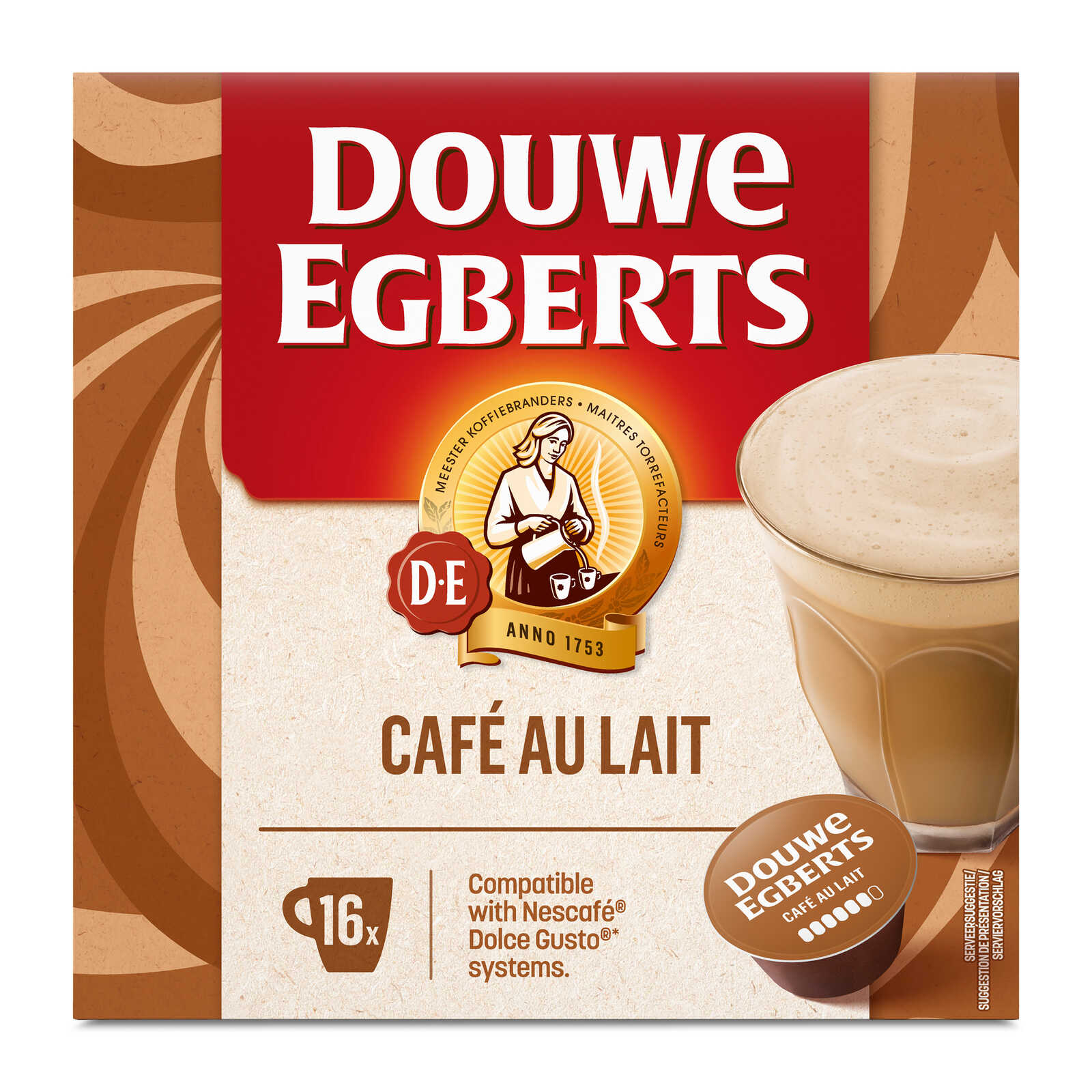 Douwe Egberts Koffie | Café au lait | Dolce Gusto caps
