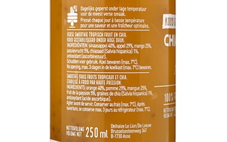 Delhaize | Smoothie | tropical chia 250ml 25 cl
