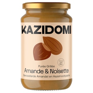 Kazidomi | Smeerpasta | Amandelen | Hazelnoot | Bio 