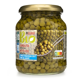 Delhaize | Bio | Petits pois | Extra fins | Bio | Bocal 