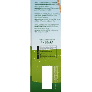 Delhaize | Compote | Kids | Pomme-Fraise 