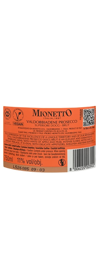 Mionetto | Prosecco DOCG | Brut 