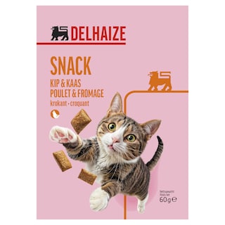Delhaize | Kattensnacks | Snoepjes | Kip & kaas 