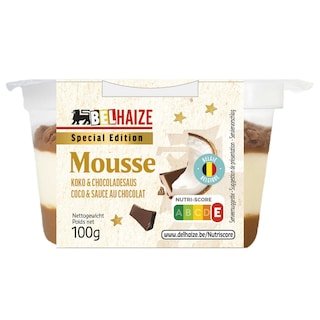 Delhaize | Dessert | Mousse | Noix de coco | Chocolat 