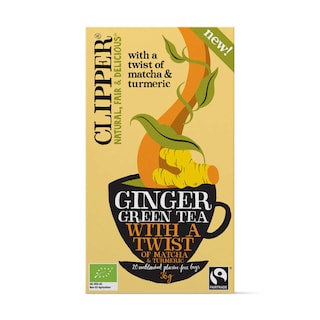Clipper | Thee | Groen | Twist | Matcha turmeric |Bio | Ft 