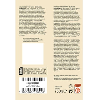 Delhaize | Soep | Erwten | Spek 750 gr