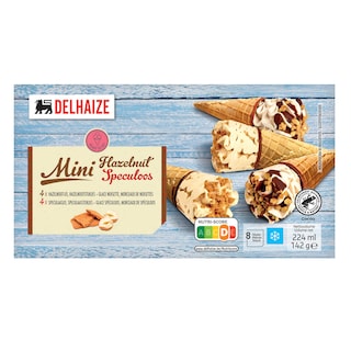 Delhaize | Mini hoorntjes | Hazelnoot | Speculoos 