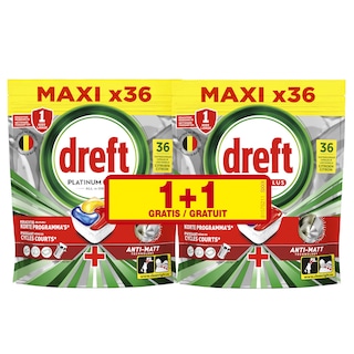 Dreft | Vaatwastabletten | ADW | Plat+ Lemon | 1+1 