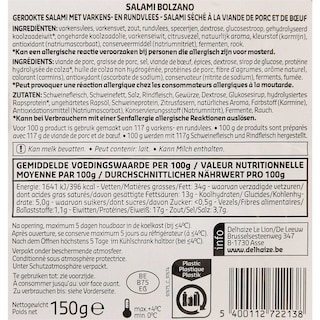 Delhaize | Salami Bolzano 150 gr