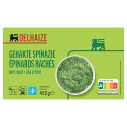 Delhaize | Epinards hachés à la crème 