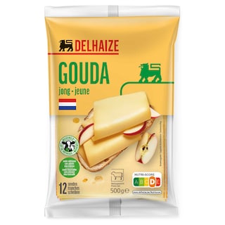 Delhaize | Gouda | Jeune | Tranches | Maxi Pack 