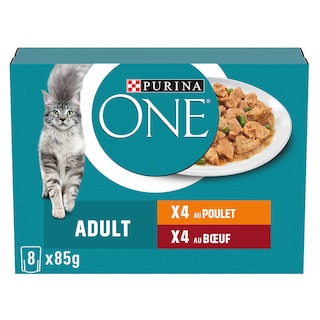 Aliment chat | Adulte | Boeuf & poulet