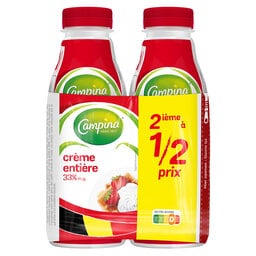 Campina | Crème fraiche | 33% M.G. | 2ème 1/2 prix 