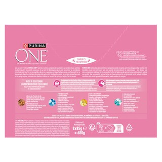 Purina ONE | Kattenvoeding | Kitten | Pâté | Zalm 8 x 85 gr