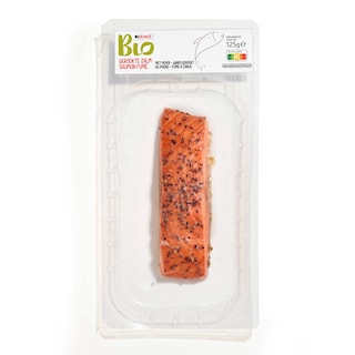 Delhaize | Bio | Saumon | Fumé à chaud | Poivre | Bio 