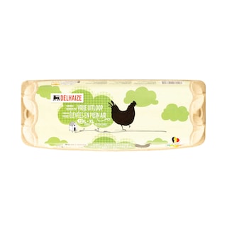 Delhaize | oeufs | Bruns | Larges 