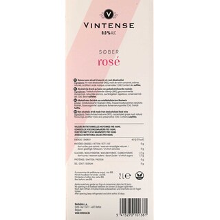Vintense | 0 % | vin sans alcool | Rosé 2 l