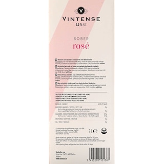 Vintense | 0 % | vin sans alcool | Rosé 