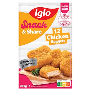 Iglo | Snack & Share | 12 Chicken Nuggets 250 gr