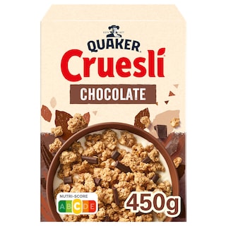 Quaker | Cruesli | Chocolat | Cereales | Muesli | 450G 