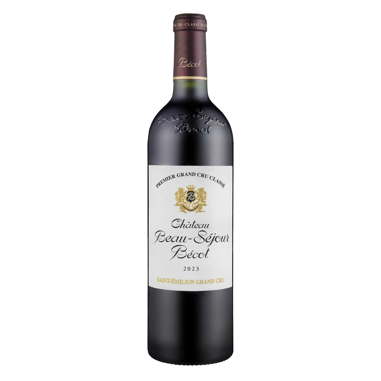 France Château Beau Séjour Bécot | Houten kist | 2014 | Rood