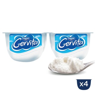 Danone | Fromage blanc | Nature | Crème fouettée 4 x 100 gr