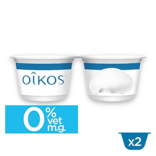 Oikos | Yoghurt | Natuur | 0% | Griekse wijze 2 x 145 gr