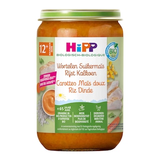 Hipp | Maaltijd | Wortel Mais Kalkoen | 12M | Bio 