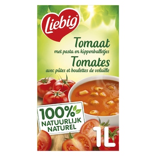 Liebig | DéliSoup' | Soep | Tomaat-Pasta-Kippenballetjes 