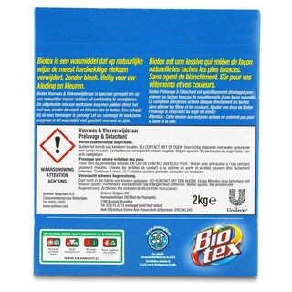 Biotex | Lessive en poudre | Pré-lavage | 1,9 kg 