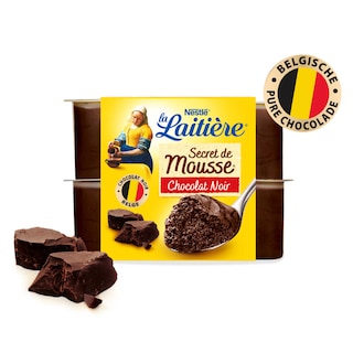 La Laitière | Secret de Mousse | Chocolat noir 4 x 59 gr