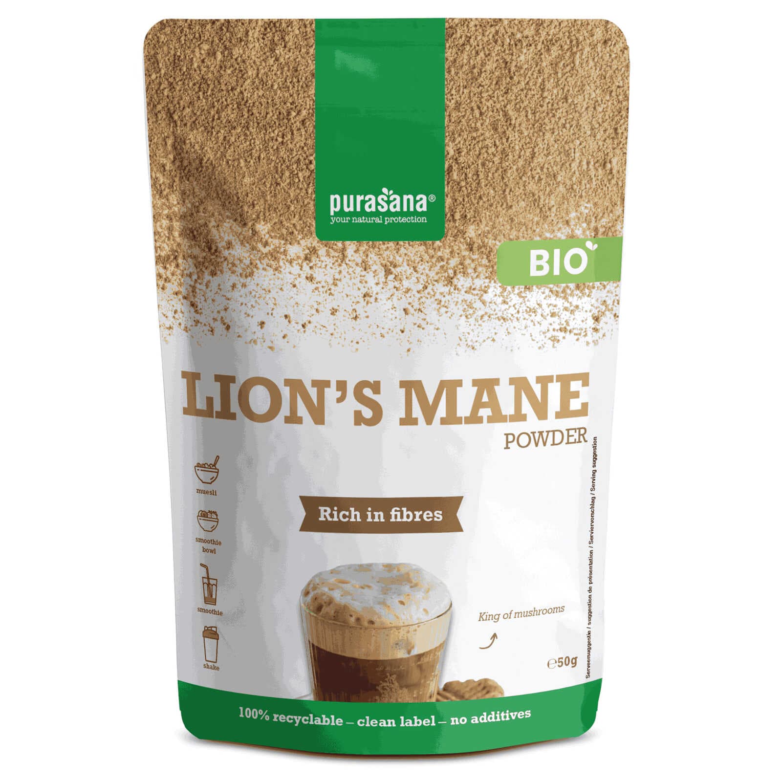 Purasana Lion's Mane Poeder | Bio